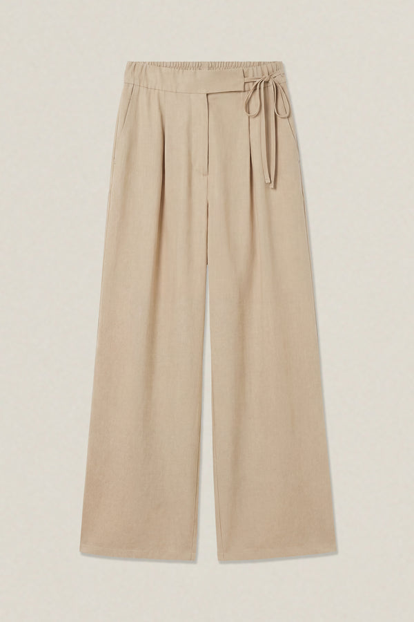 Cosimo | Wide-leg linen trousers