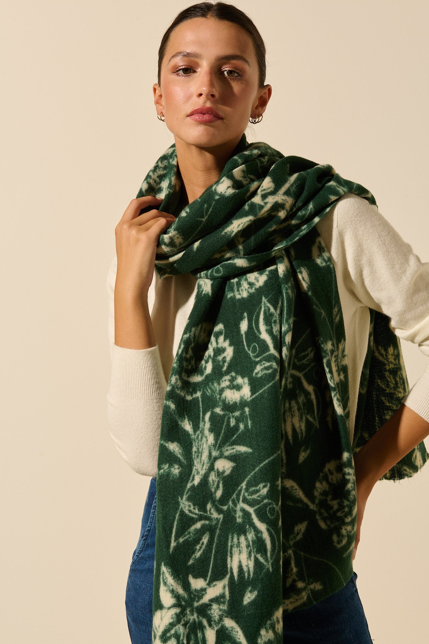 Flower scarf