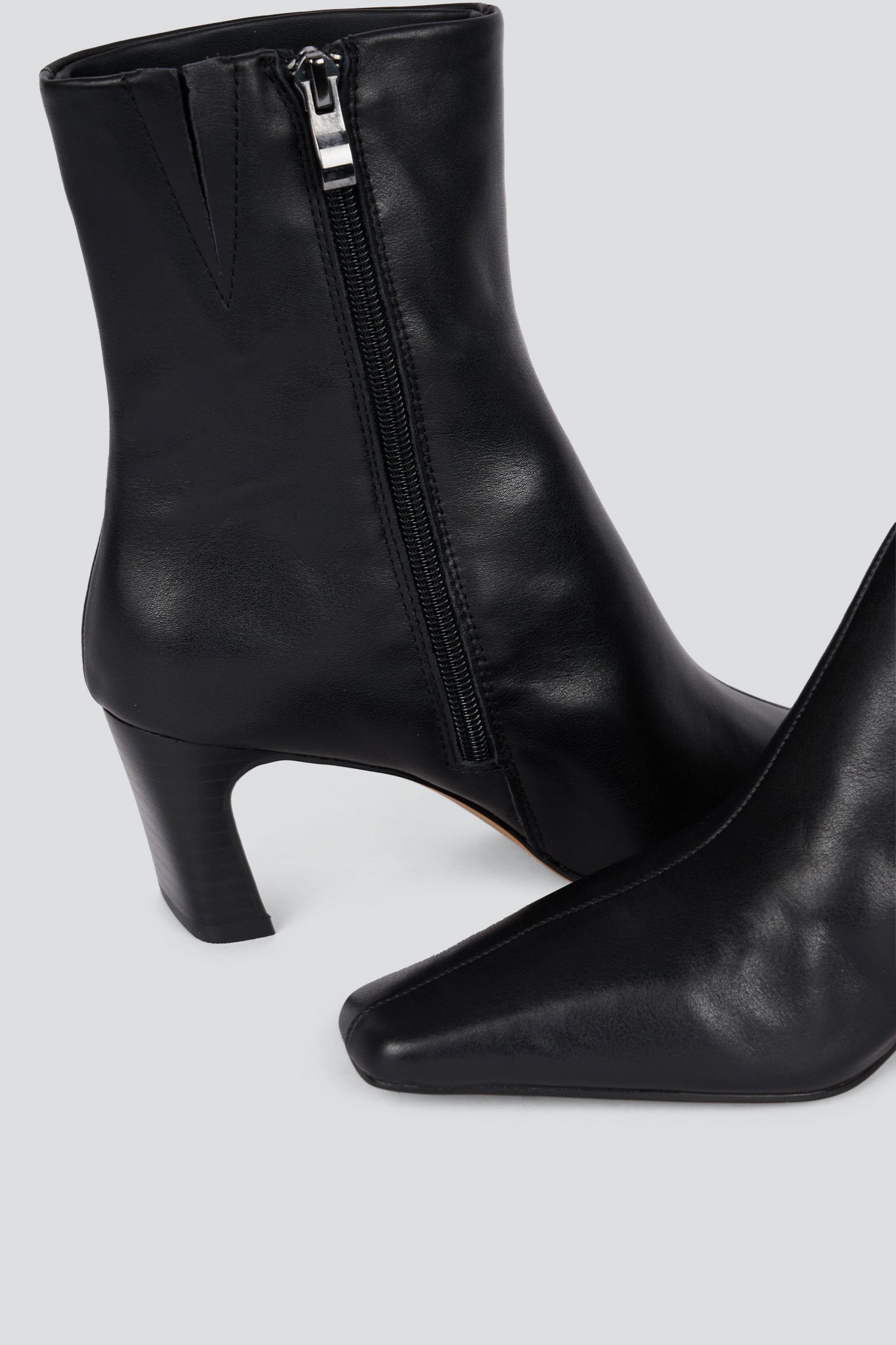 Flavia | Leather Heeled Ankle Boots