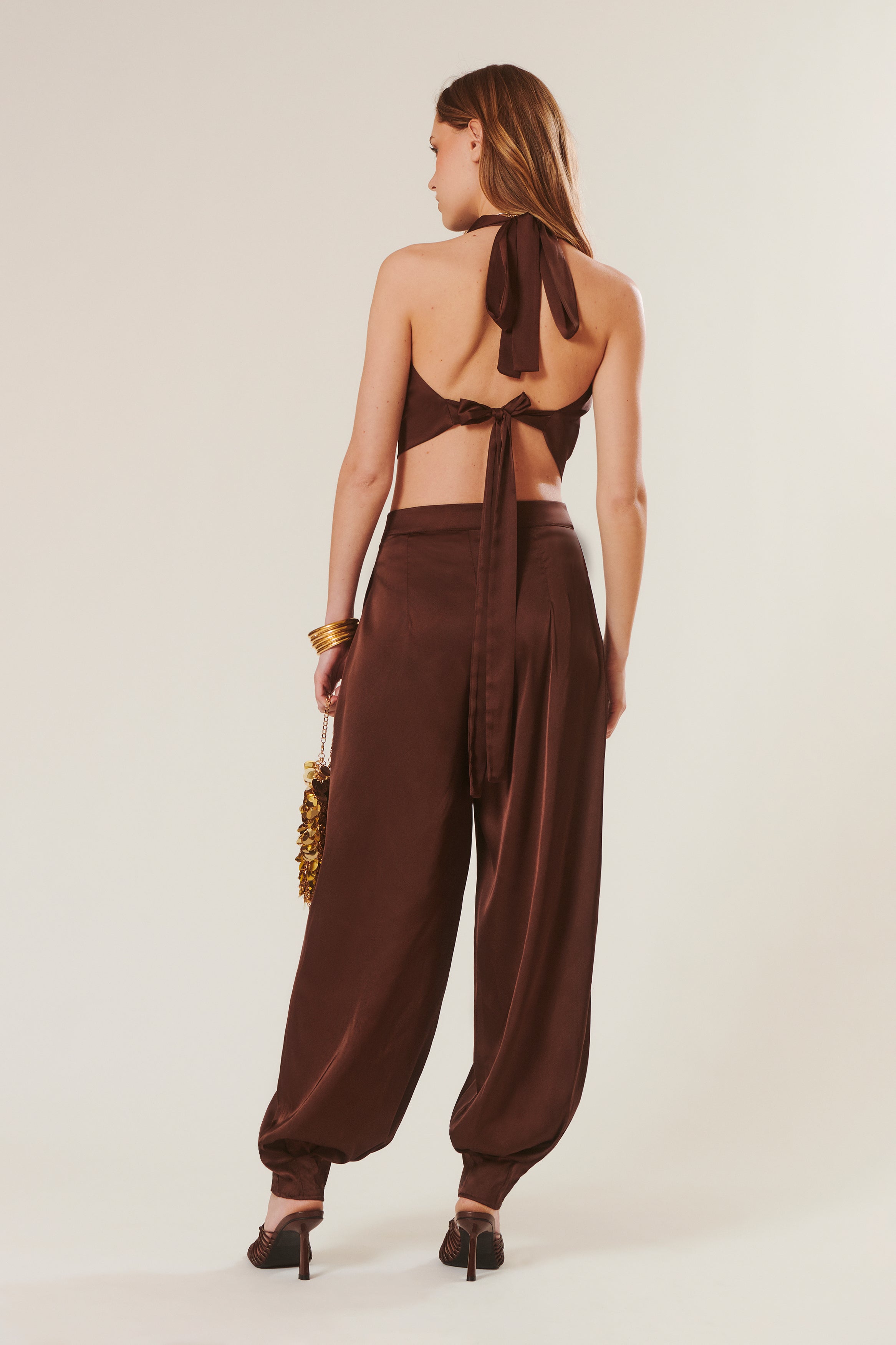 Aldo | Satin Balloon Trousers