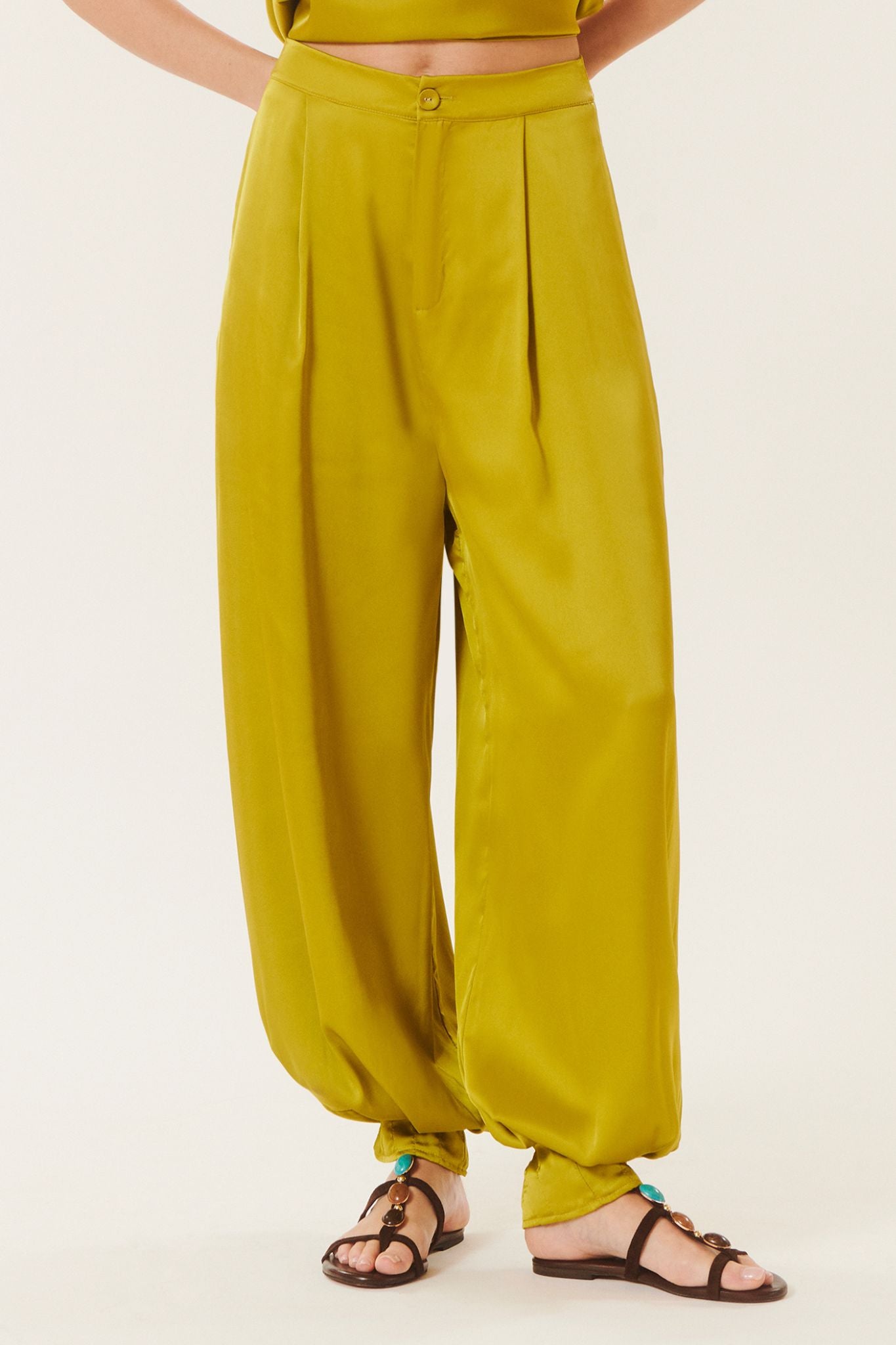 Aldo | Satin Balloon Trousers