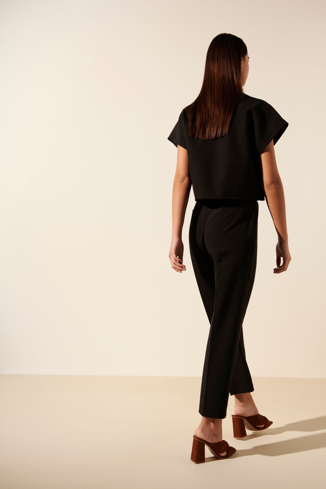 Justin | High-waisted blazer pants