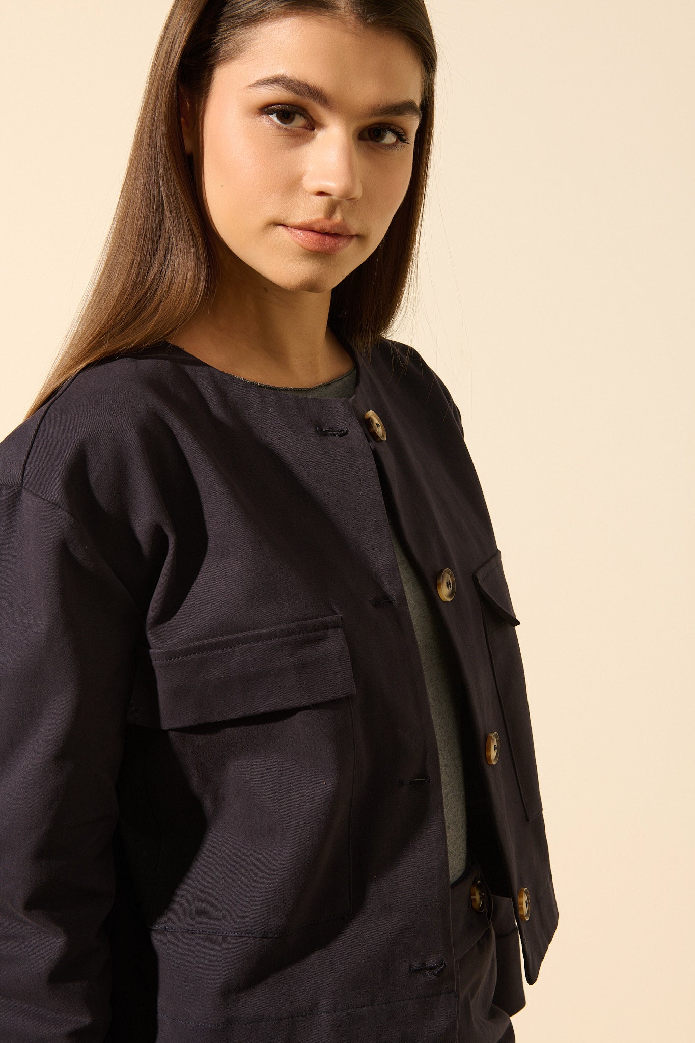 Pauline | Classic buttoned jacket