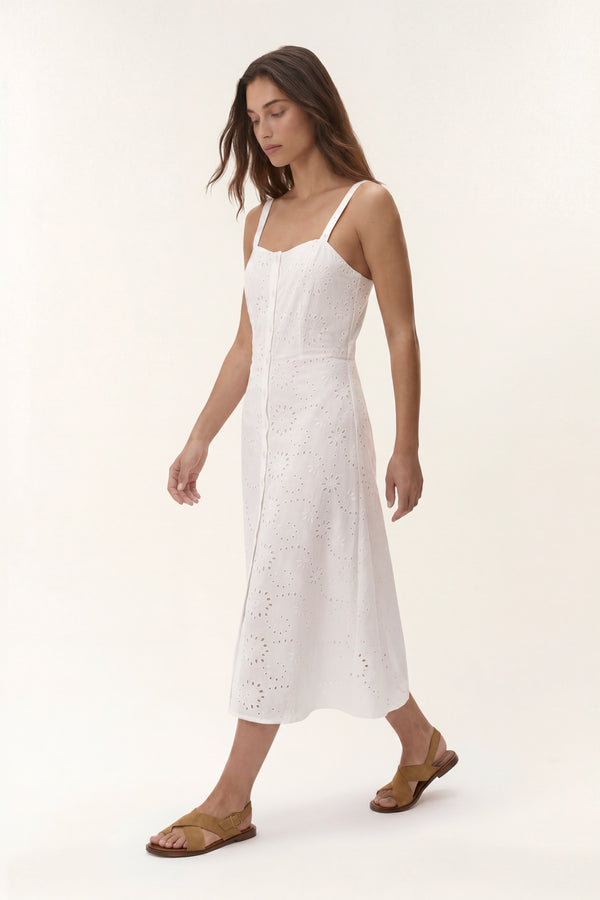 Cameron | Macramé Midi Dress
