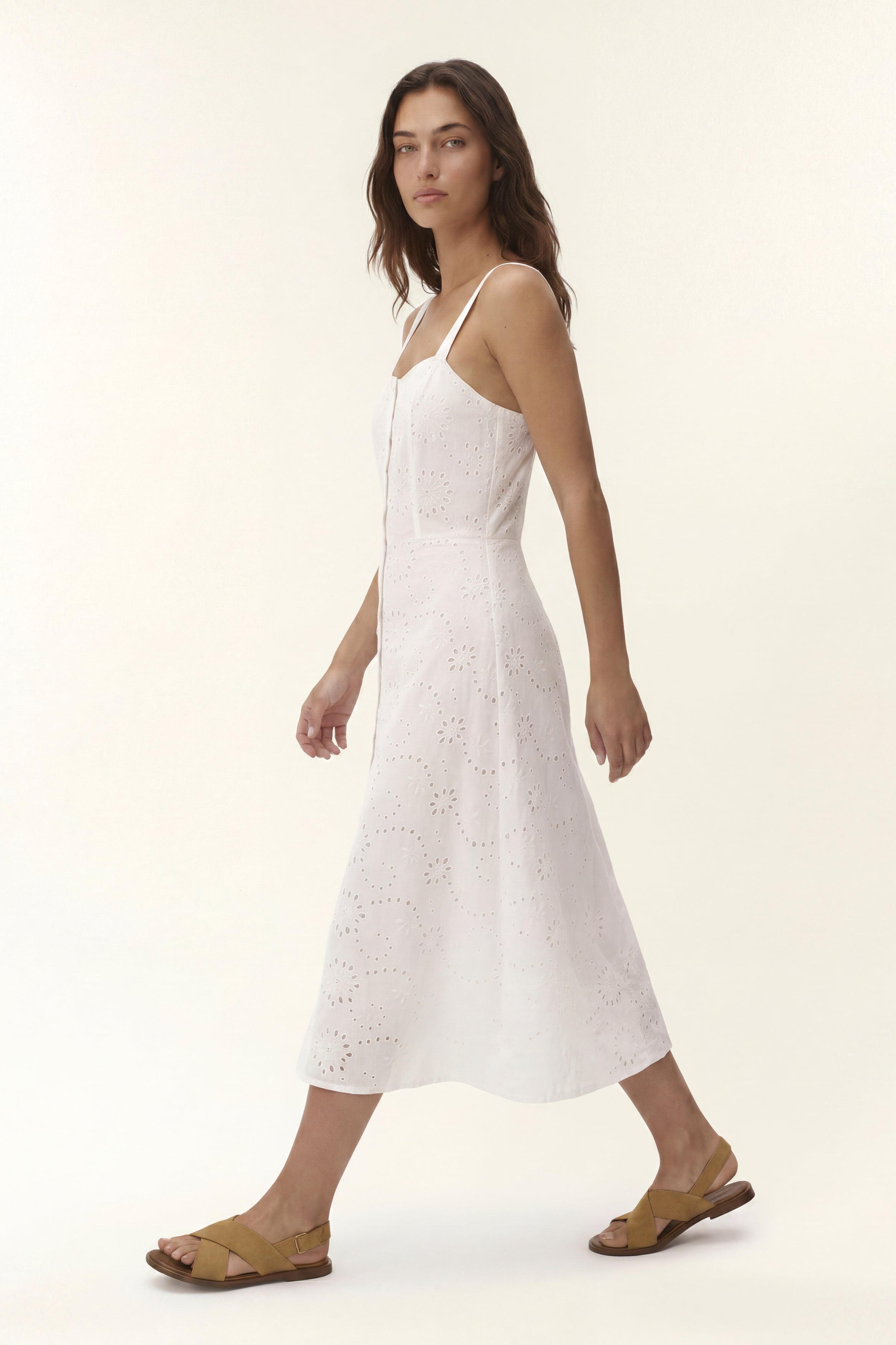 Cameron | Macramé Midi Dress