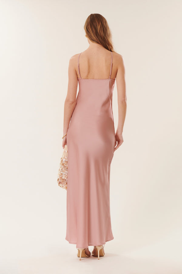 Caroline | Satin long dress
