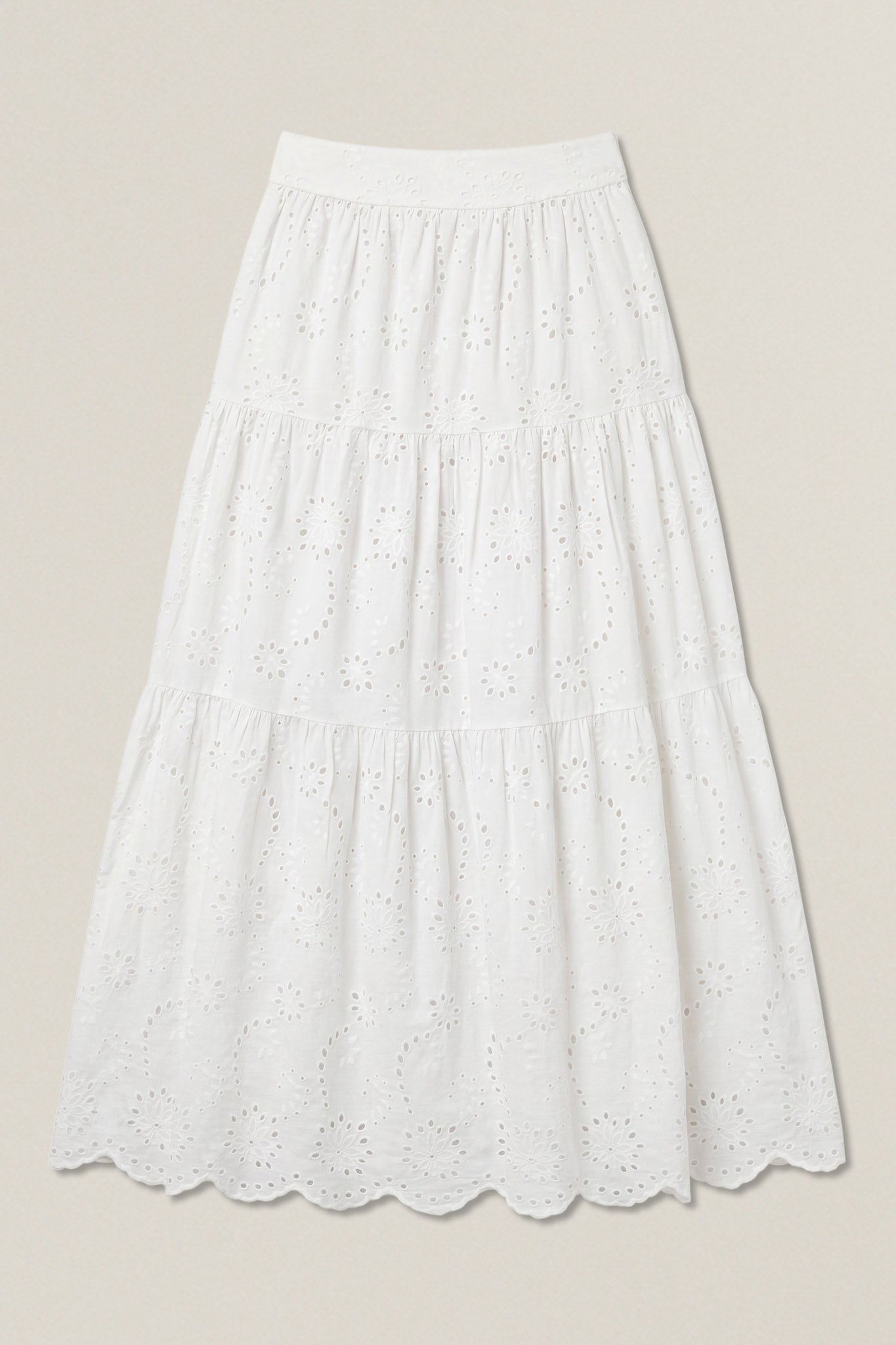 Elodie | Long macramé skirt