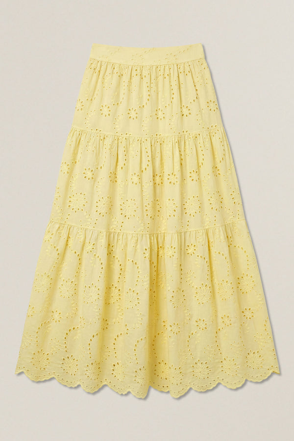 Elodie | Long macramé skirt