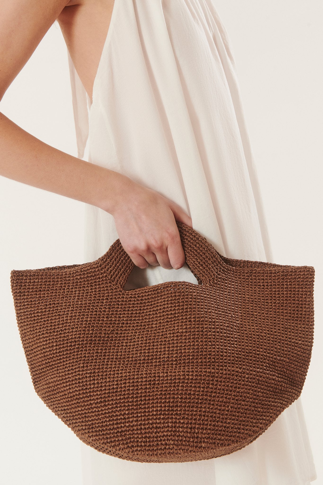 Fedor | Braided half-moon bag