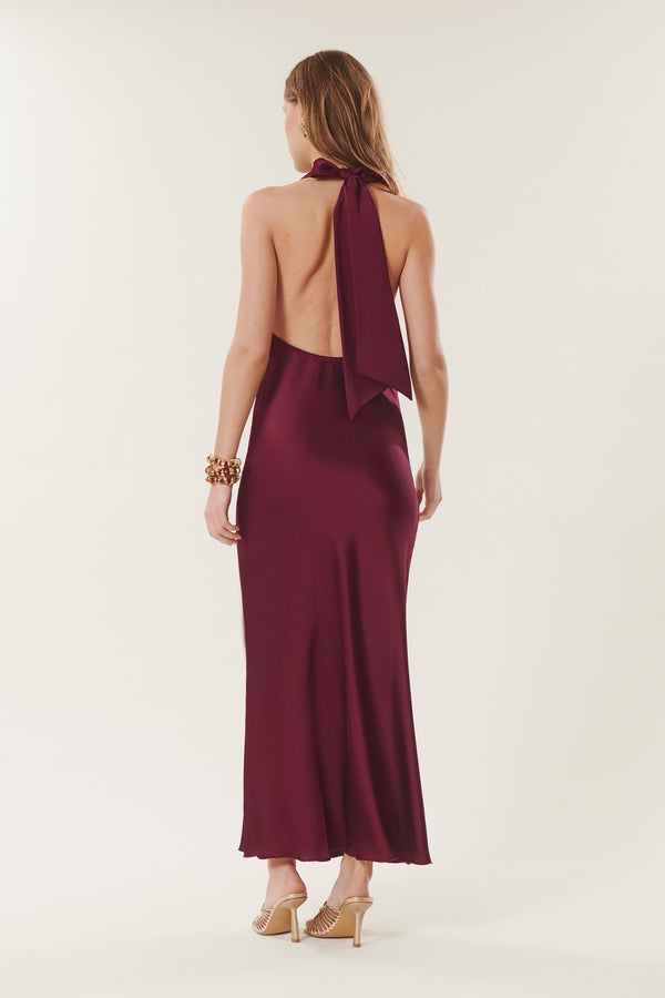 Preziosa | Satin Halter Dress