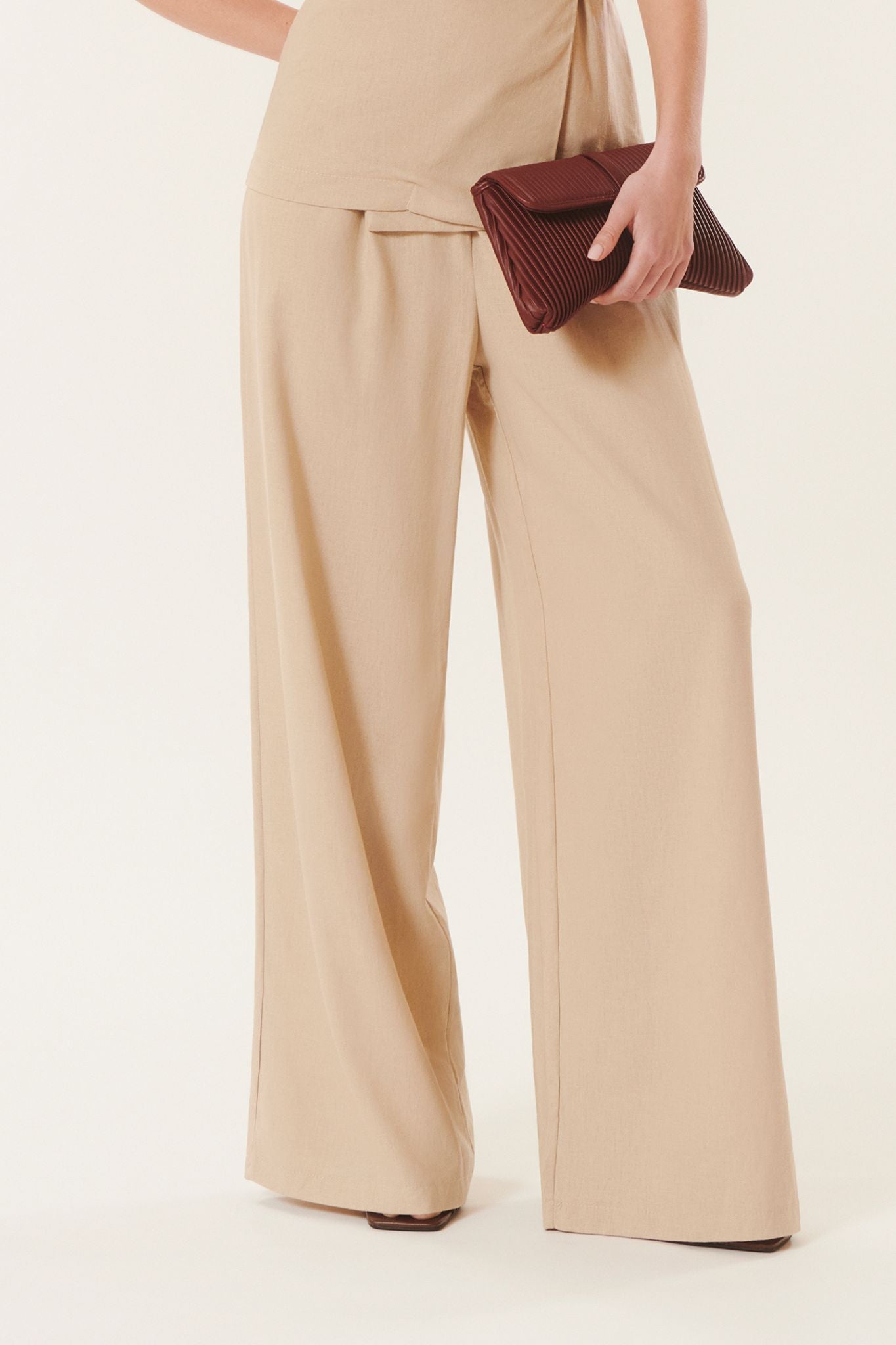 Cosimo | Wide-leg linen trousers