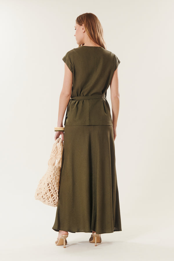 Rapallo | Linen wrap top