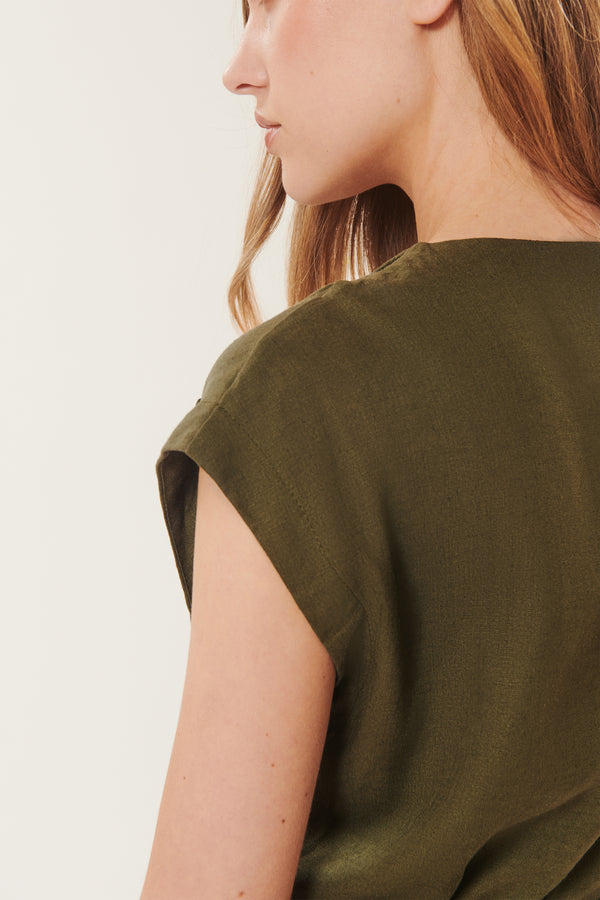 Rapallo | Linen wrap top