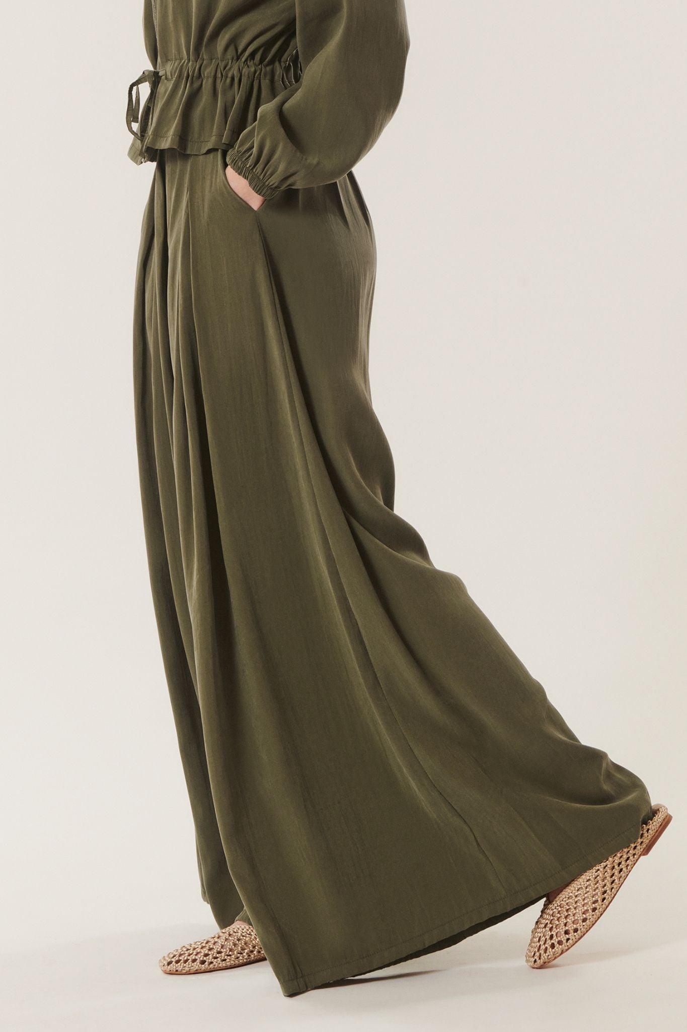 Sinai | Wide pleated trousers