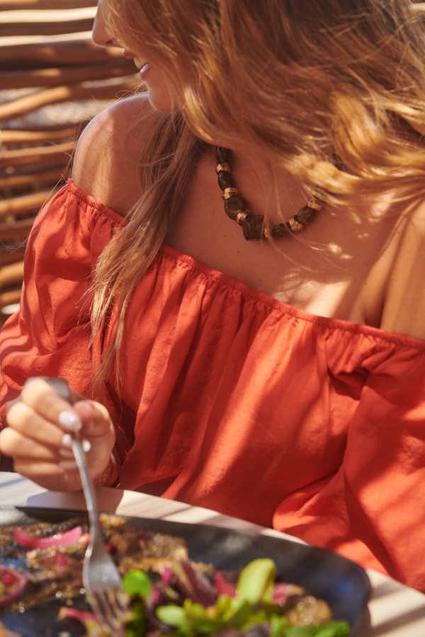 Seneca | Off-the-shoulder mini dress