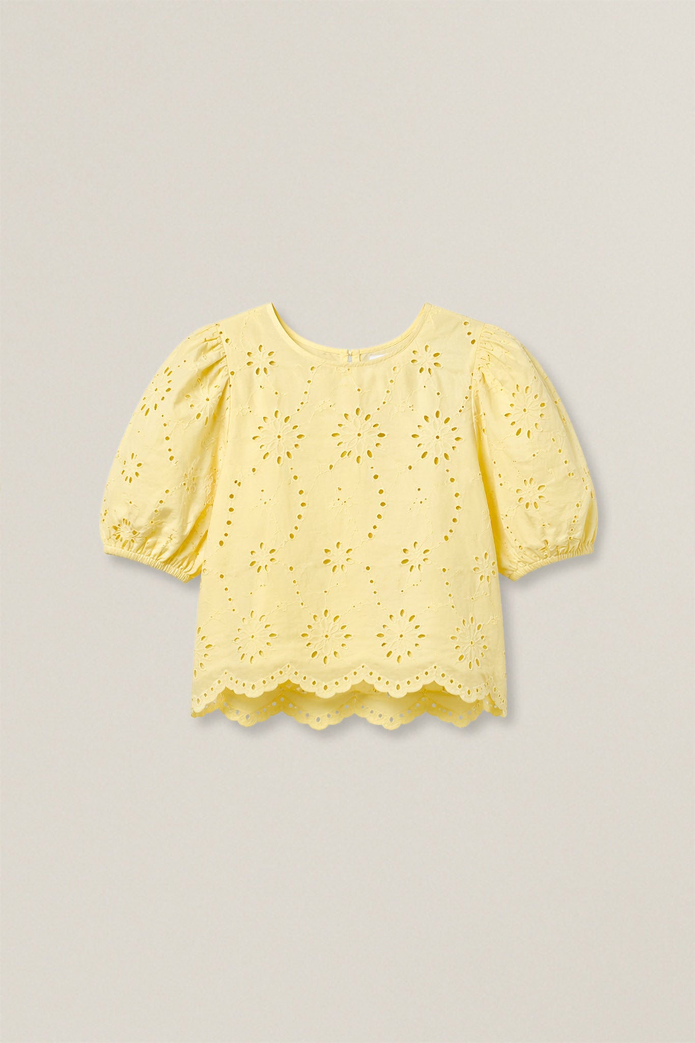 Stuart | Macramé puff-sleeve top