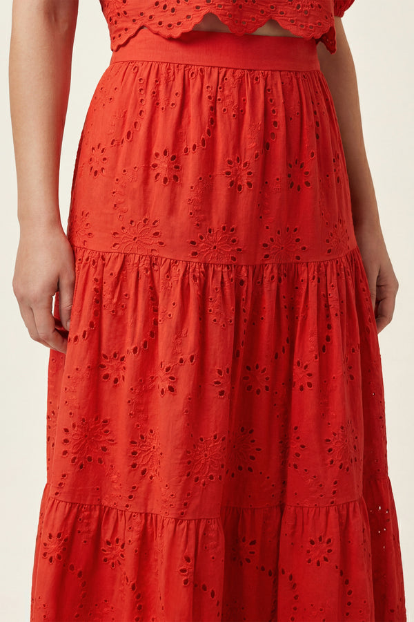 Elodie | Long macramé skirt