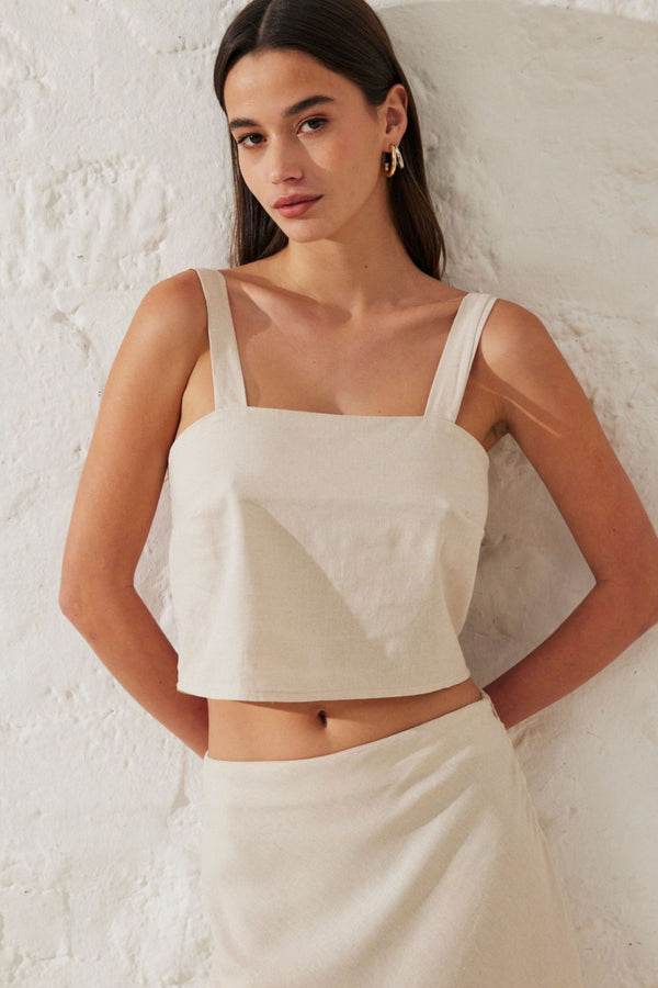 Pio | Button-up crop top