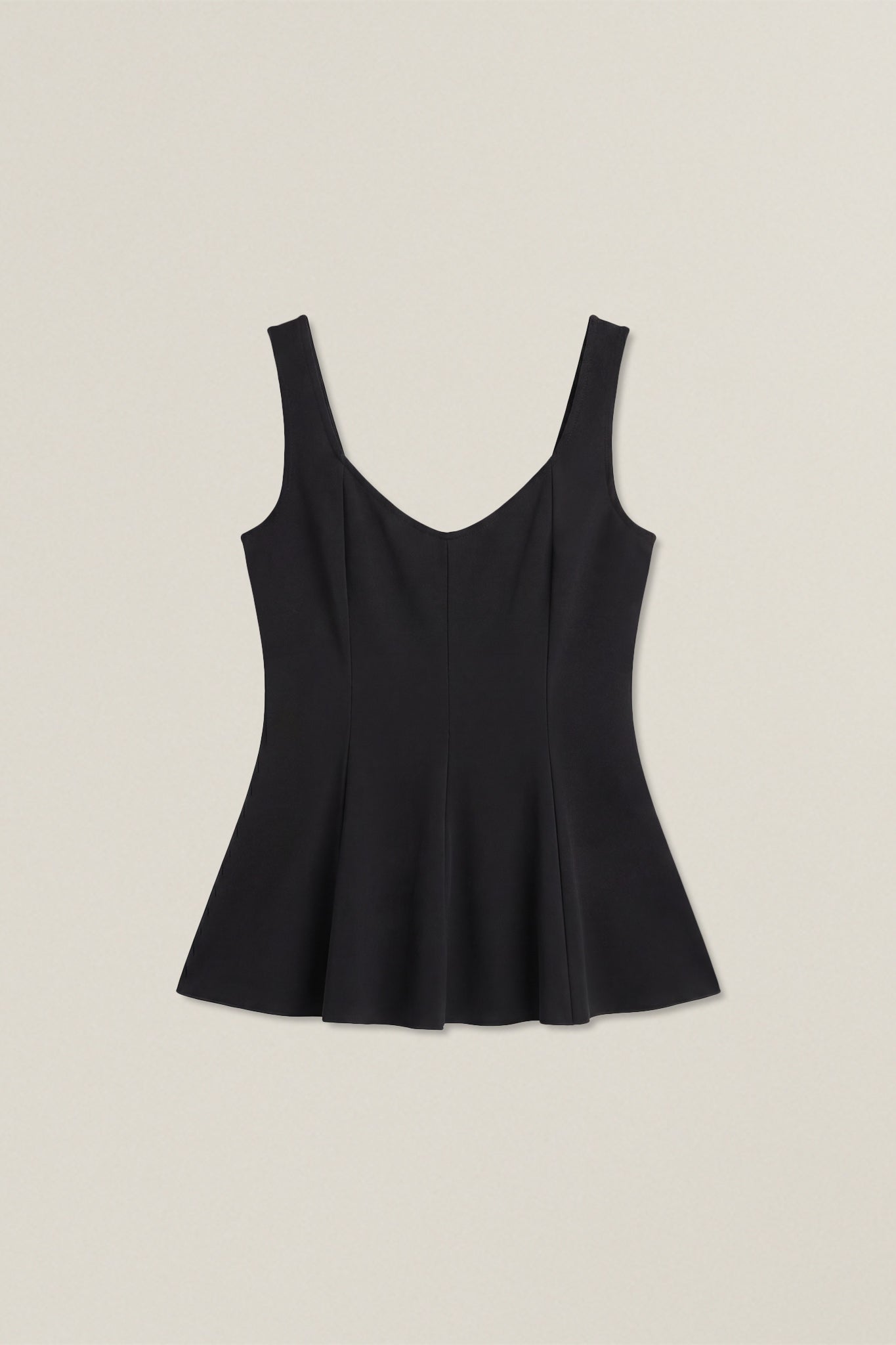 Todd | Sleeveless peplum top
