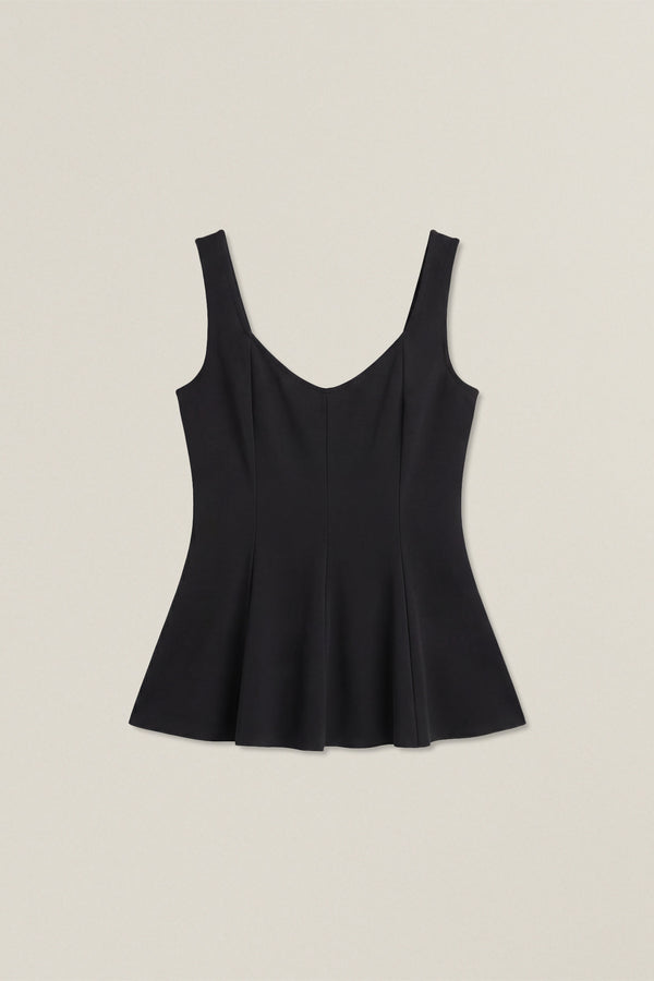 Todd | Sleeveless peplum top