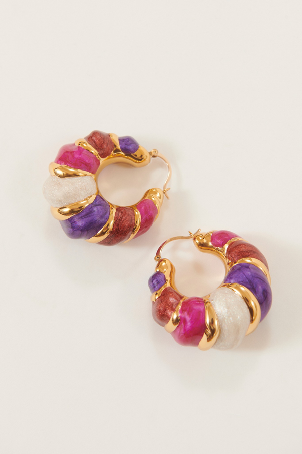 Esmée | Colorful Creole Hoop Earrings