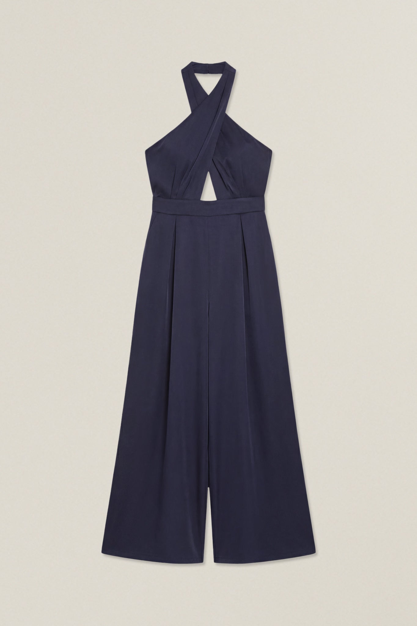 Belinda | Satin Halterneck Jumpsuit
