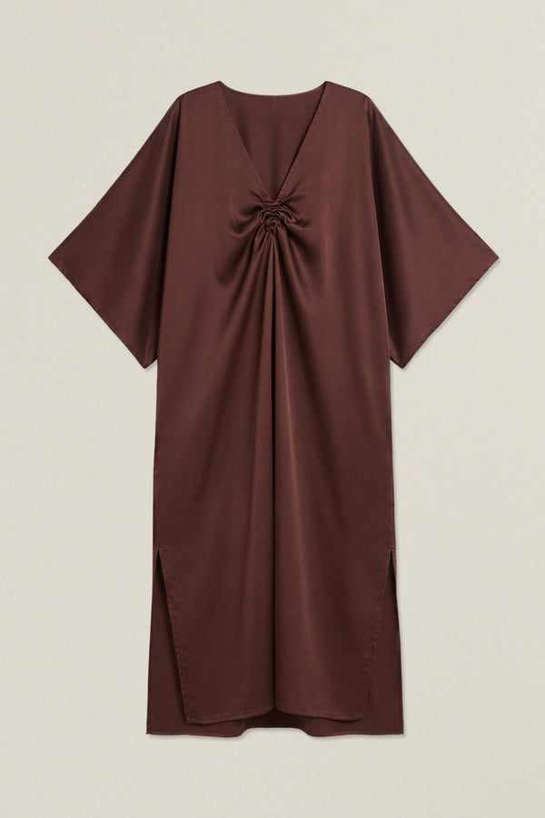 Daniela | Loose-fitting satin dress