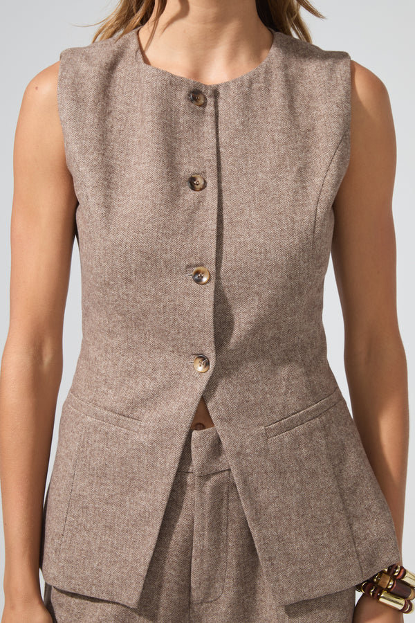 Antonin | Button-up sleeveless vest