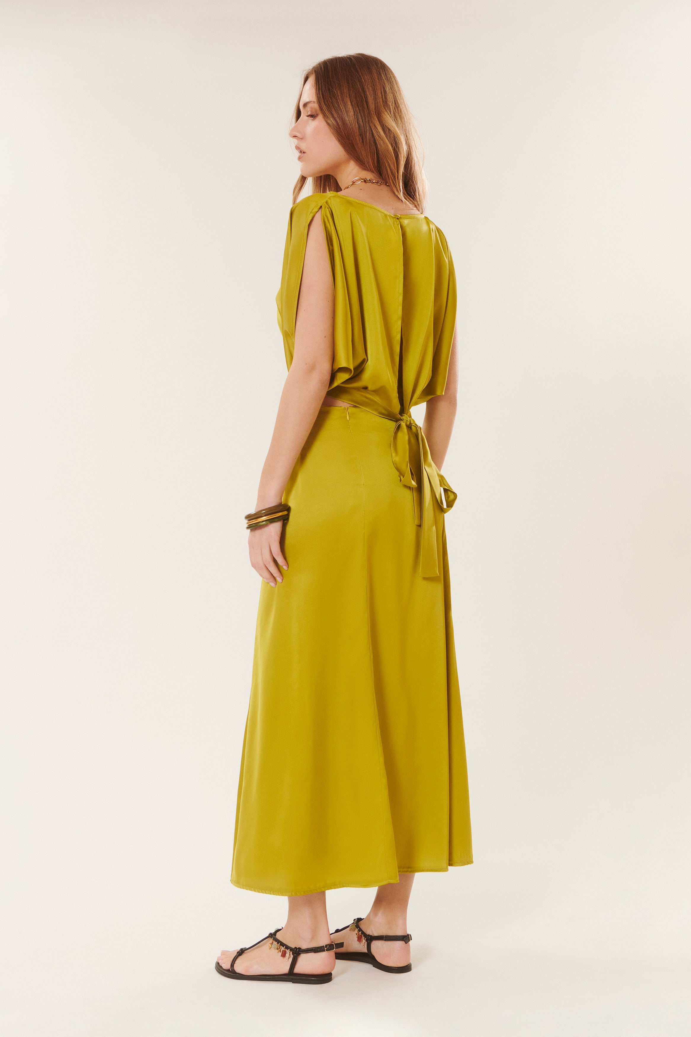 Balto | Tie-front satin camisole