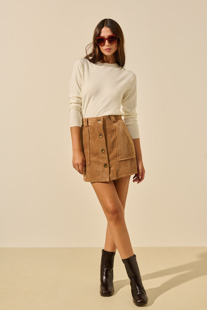 Daffy | Short button skirt