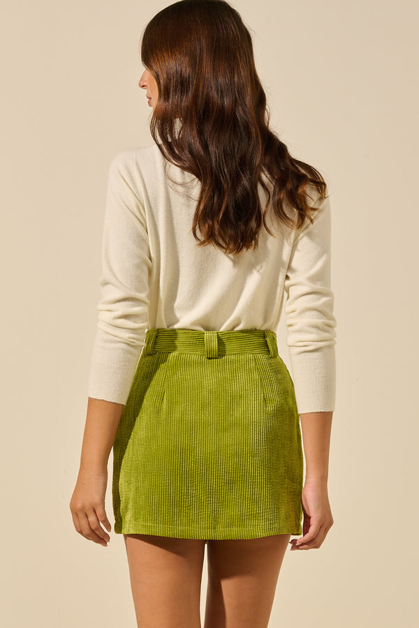 Daffy | Short skirt with buttons