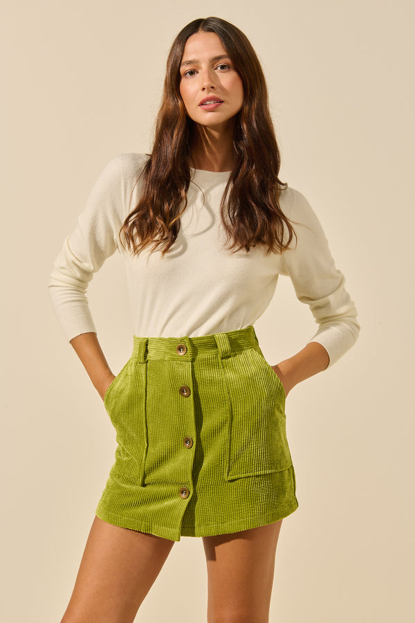 Daffy | Short skirt with buttons