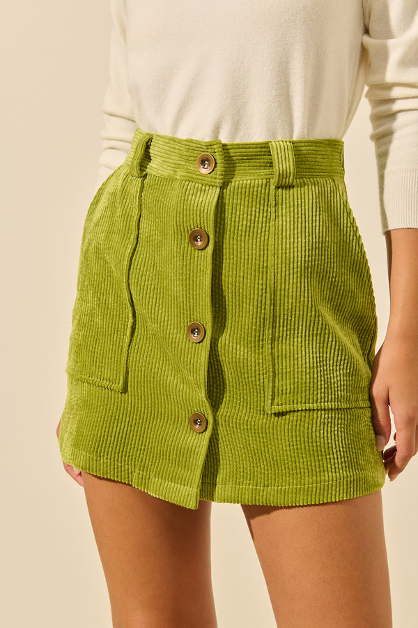 Daffy | Short skirt with buttons