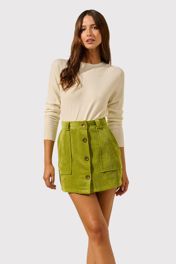 Daffy | Short skirt with buttons