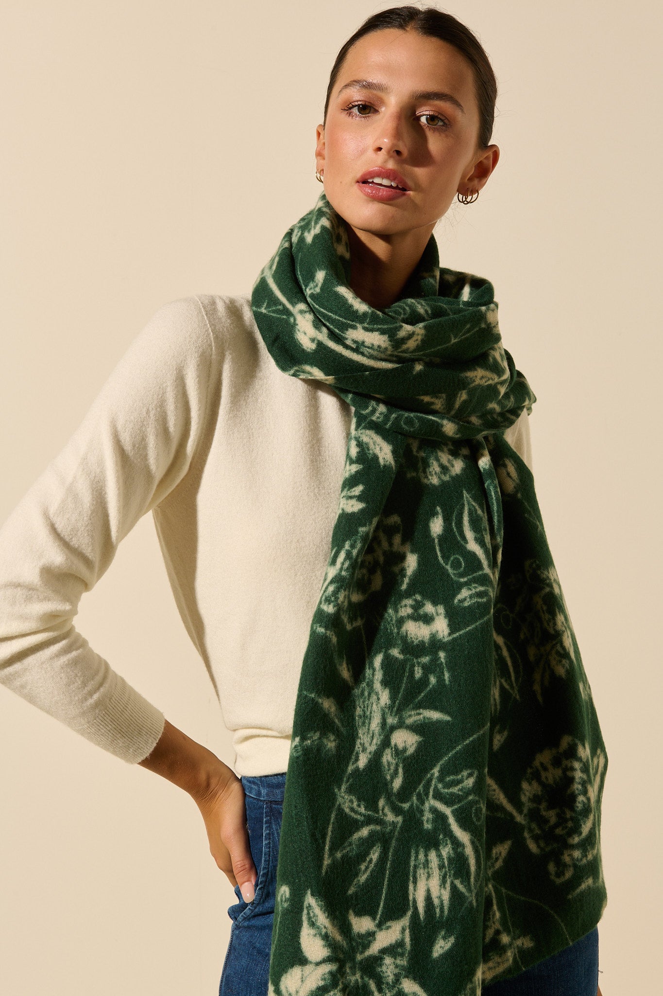 Flower scarf