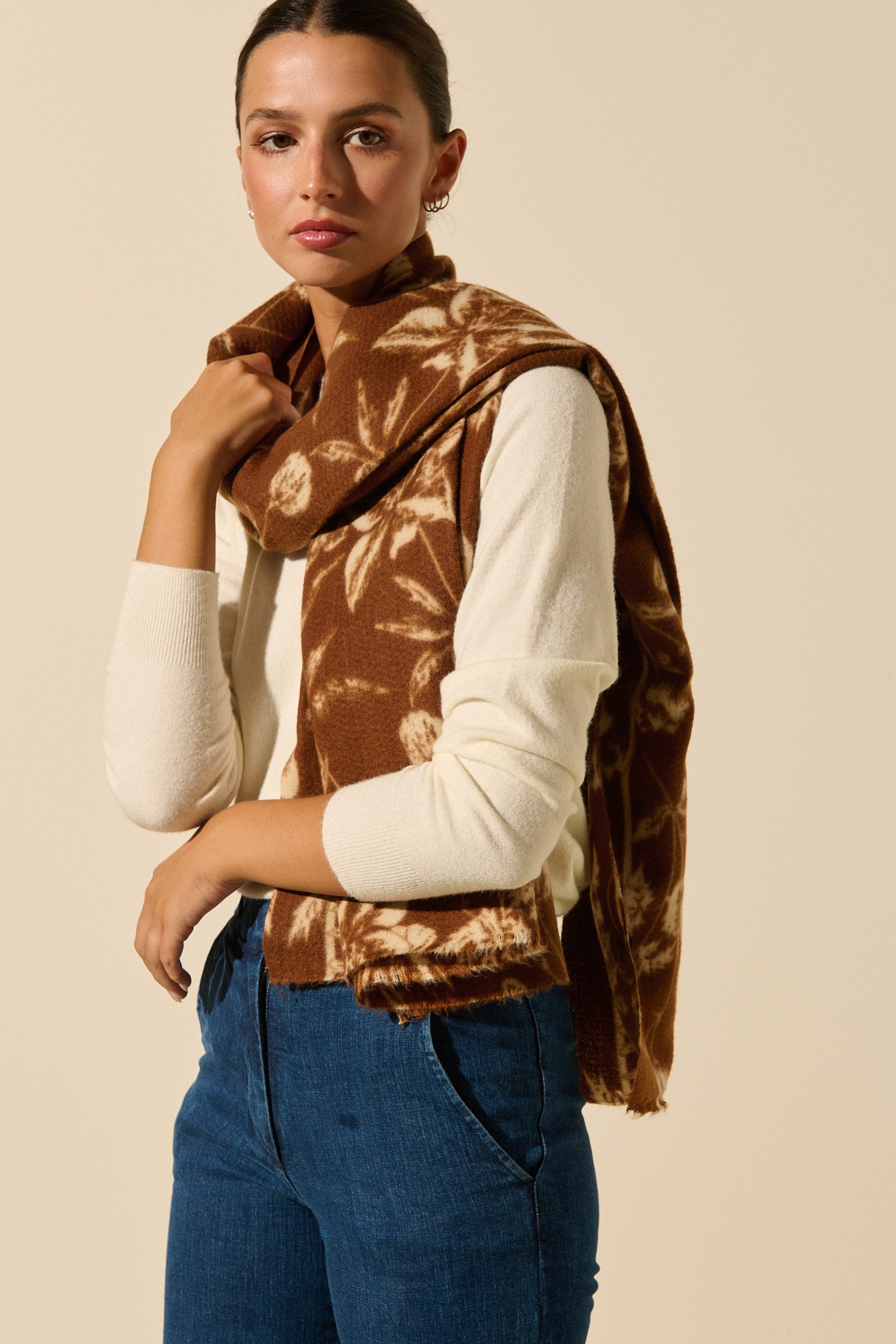 Flower scarf