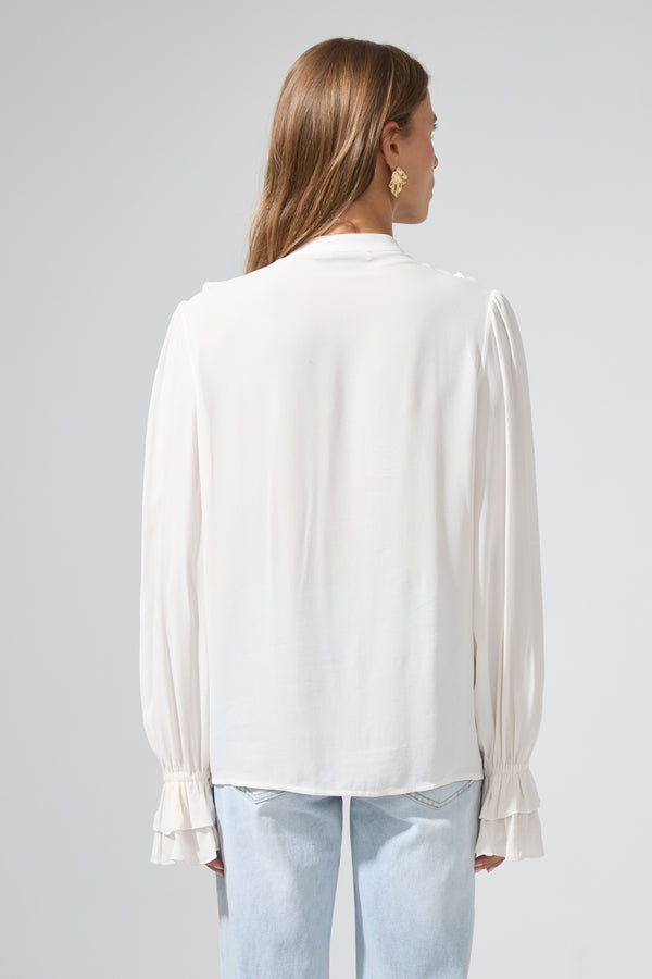 Estela | Ruffle Flowy Shirt
