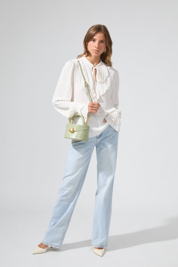 Estela | Ruffle Flowy Shirt
