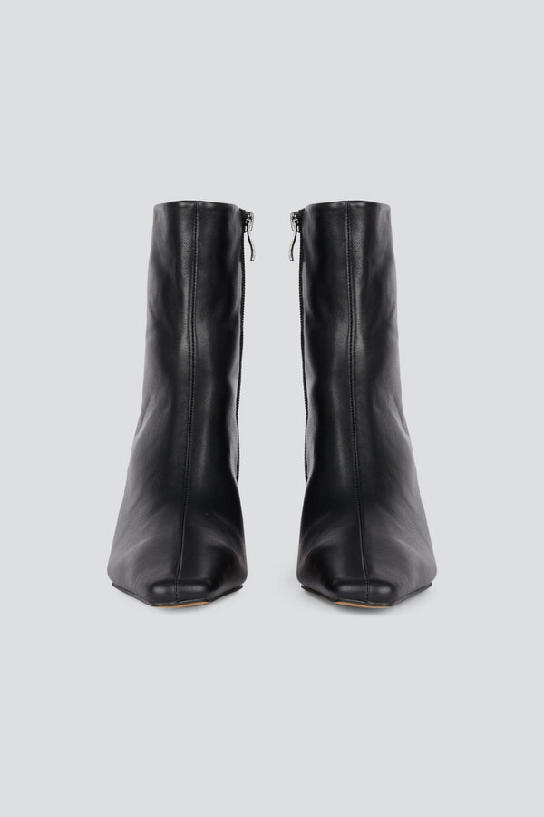 Flavia | Leather Heeled Ankle Boots