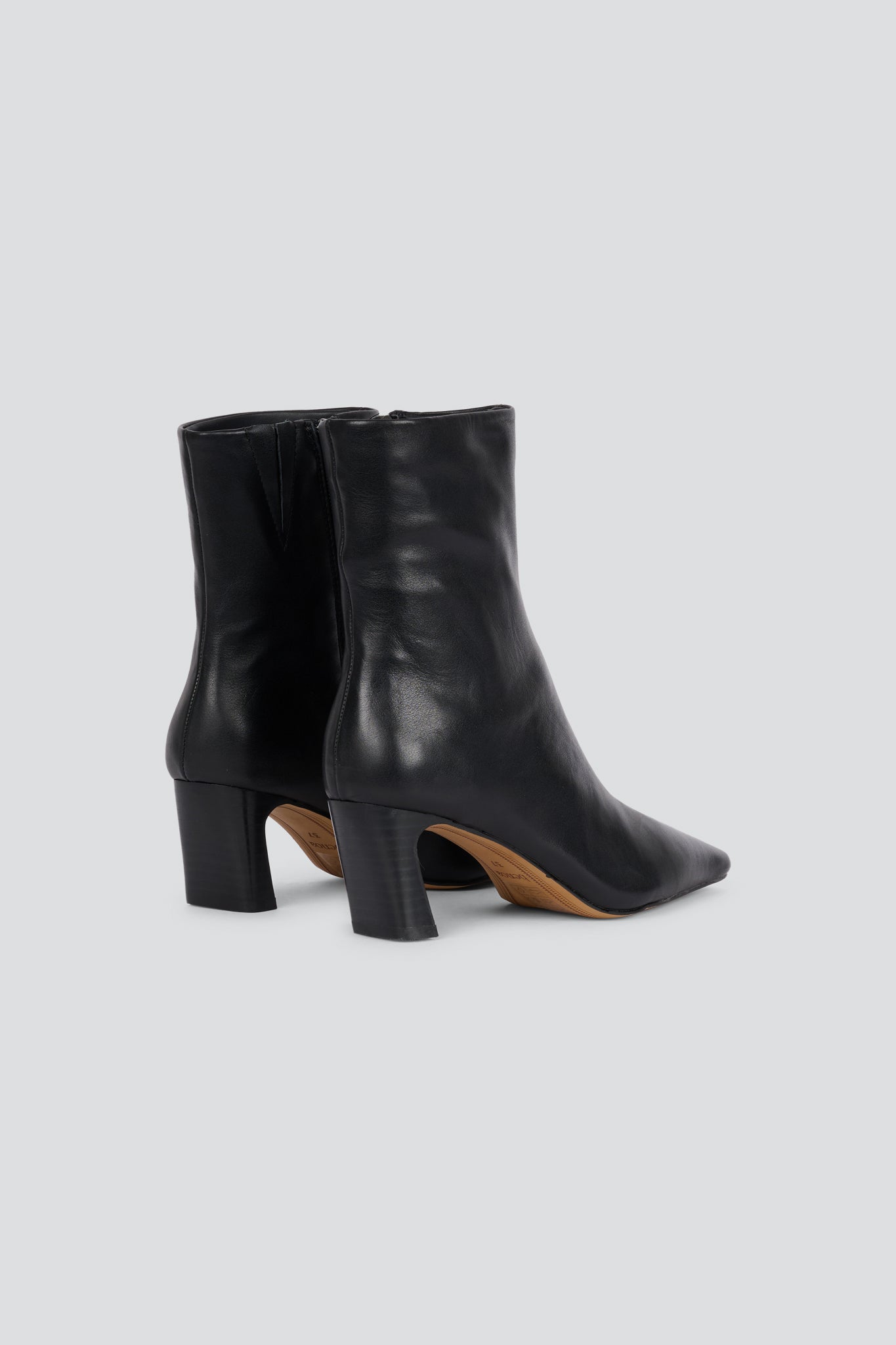 Flavia | Leather Heeled Ankle Boots