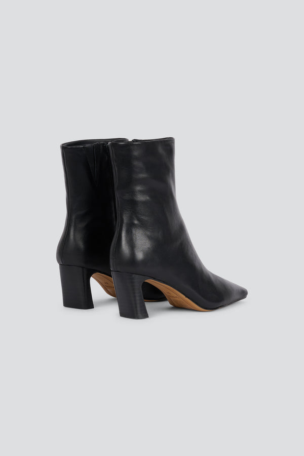Flavia | Leather Heeled Ankle Boots