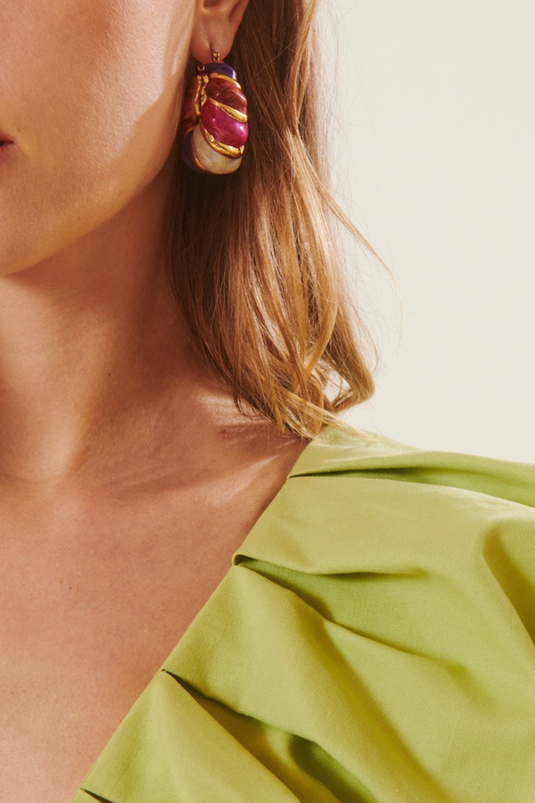 Esmée | Colorful Creole Hoop Earrings