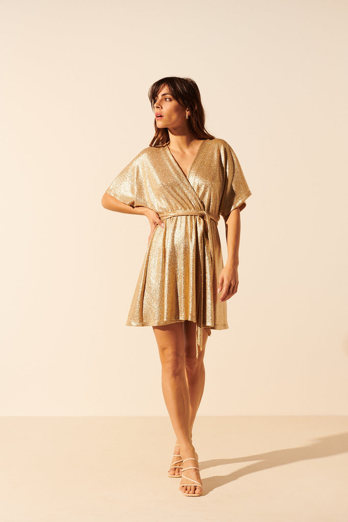 Giuseppa | Sequin wrap dress