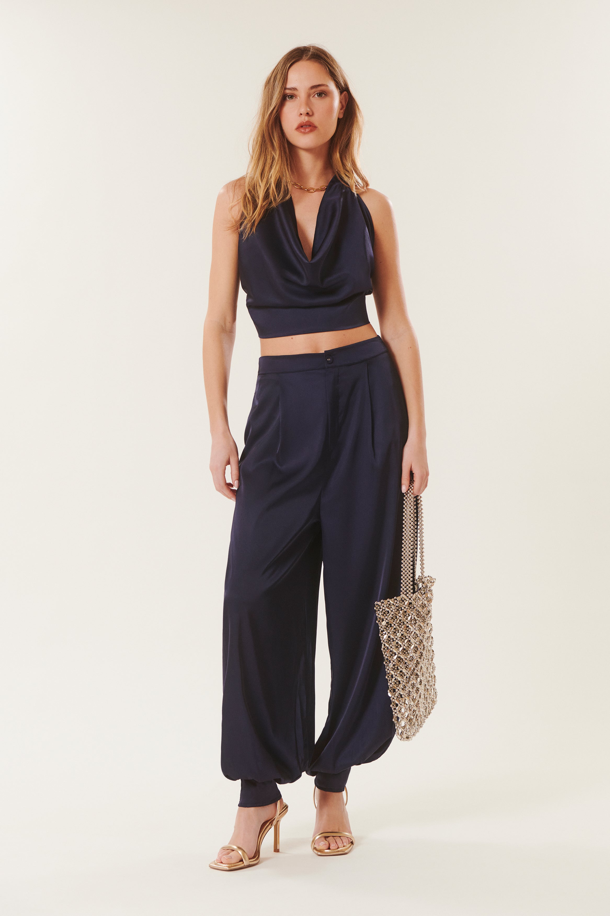 Aldo | Satin Balloon Trousers