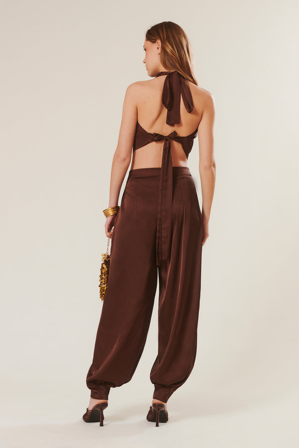 Aldo | Satin Balloon Trousers
