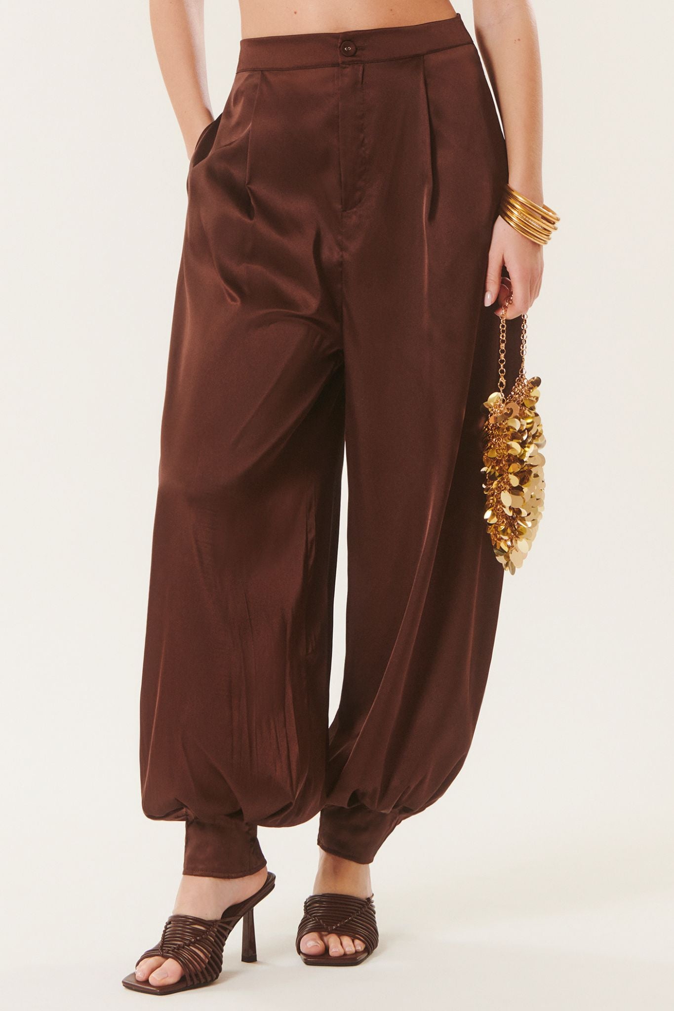 Aldo | Satin Balloon Trousers