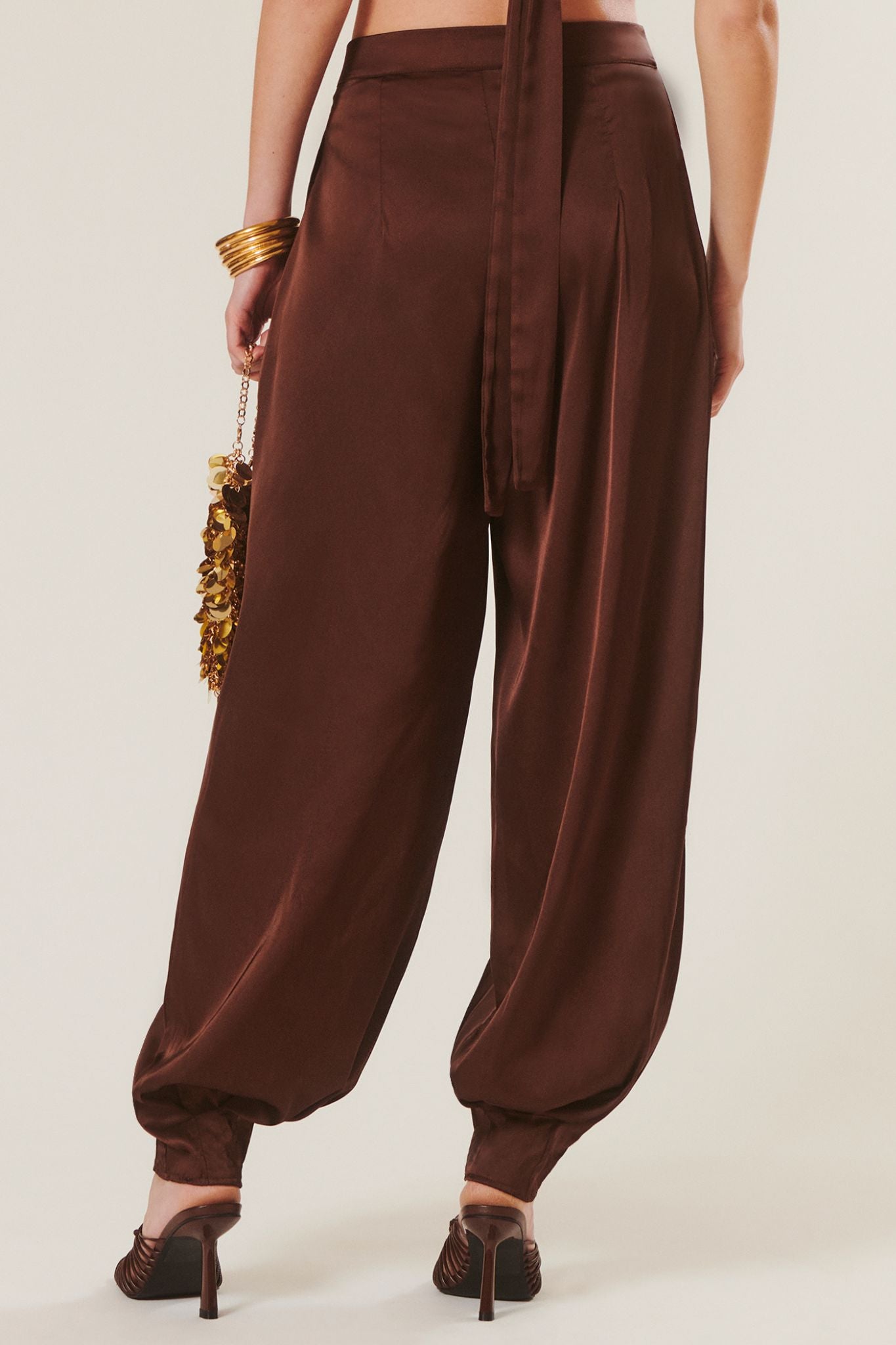 Aldo | Satin Balloon Trousers