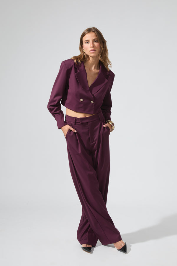 Richard | Pin-tuck blazer trousers