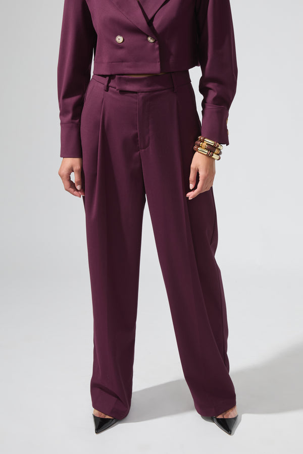 Richard | Pin-tuck blazer trousers