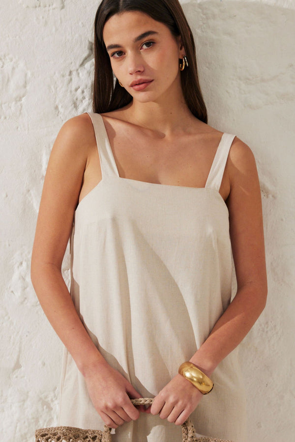 Julie | Short linen dress